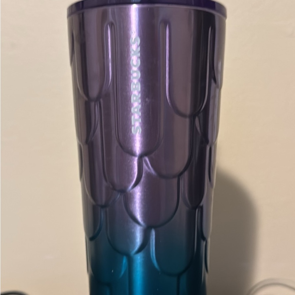 Starbucks Iridescent Purple and Teal Tumbler